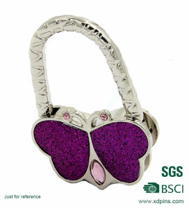 Sparkling Butterfly Shape Lady′s Bag Hanger for Wedding Gift