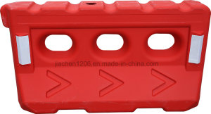 Jiachen Factory Direct Sale Road Water Filled Three Hole Plastic Traffic Barrier