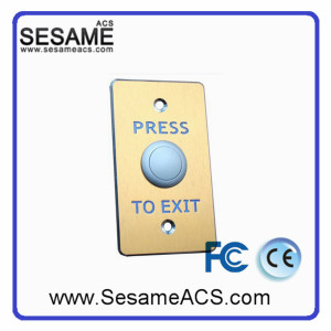 Golden Aluminum Alloy Panel Wire Drawingprocessing Door Exit Button (SB10G)