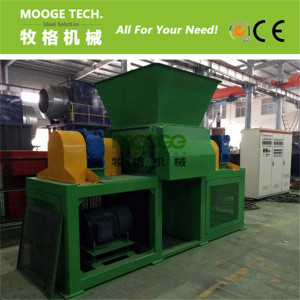 Woven bags plastic shredding / Double shaft Plastic film shredder machine